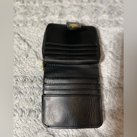 TOUS canvas and black leather trim wallet - Picture 6 of 7